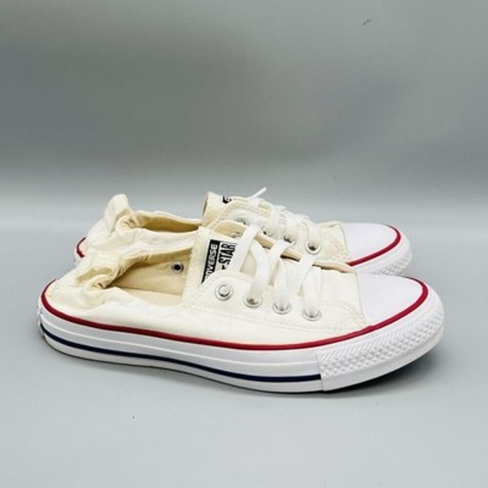 Converse Shoes Womens 7 White Chuck Taylor All Star Shoreline Slip On Sneakers